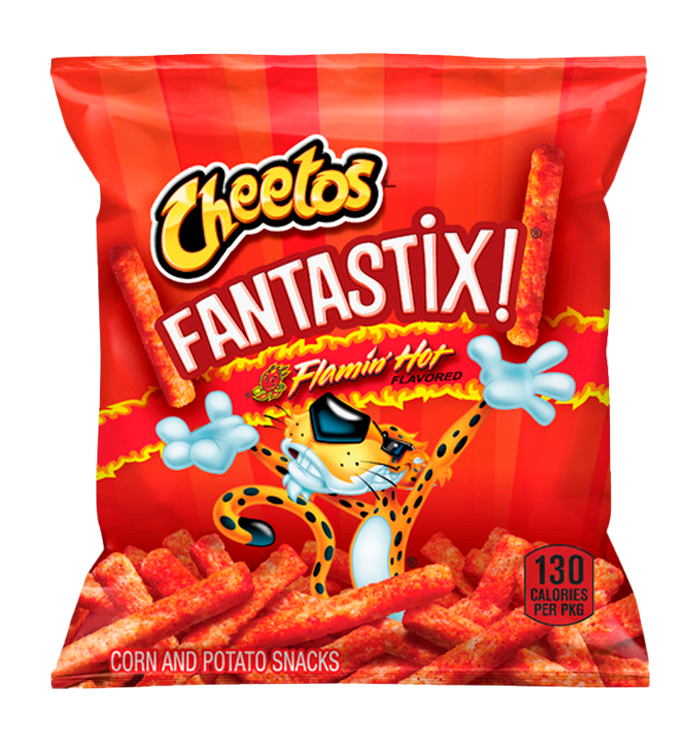 Cheetos® Fantastix® Flamin Hot® Cheese Flavored Baked Corn & Potato Snacks  - 1oz., PepsiCo School Source