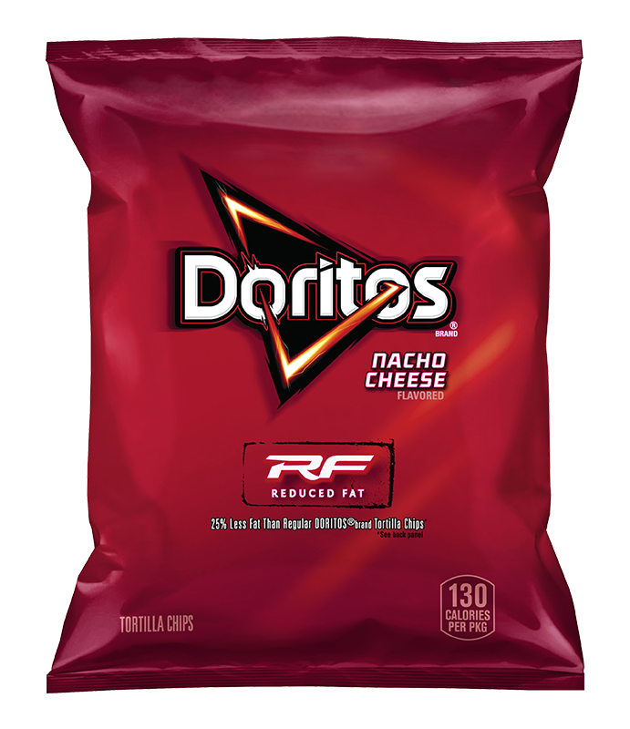 DORITOS® REDUCED FAT NACHO CHEESE FLAVORED TORTILLA CHIPS - 1OZ.