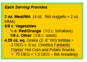 FANTASTIX® Fish Tacos with CHEETOS® FANTASTIX® FLAMIN' HOT® Corn Potato Snacks.png