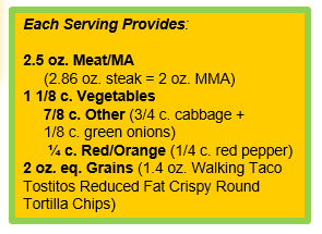 Mongolian Beef with Walking Taco TOSTITOS® Reduced Fat Crispy Round Tortilla Chips.png 