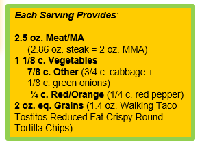Mongolian Beef with Walking Taco TOSTITOS® Reduced Fat Crispy Round Tortilla Chips.png