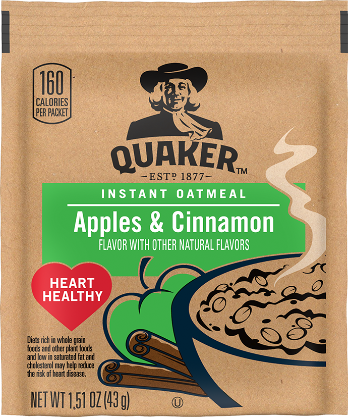 Quaker® Instant Oatmeal Apples &amp; Cinnamon - 1.51oz.
