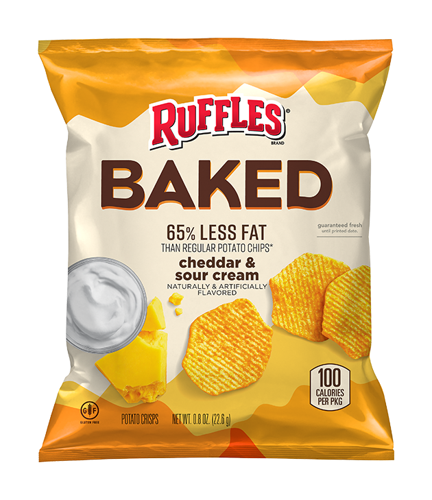 Ruffles® Baked Cheddar &amp; Sour Cream Flavored Potato Crisps - .8oz.