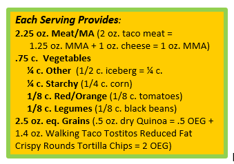 Tex Mex Quinoa Stack with Walking Taco TOSTITOS® Reduced Fat Crispy Round Tortilla Chips.png