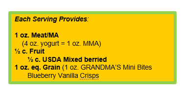 Yogurt with GRANDMA'S® Blueberry Crisps.png 