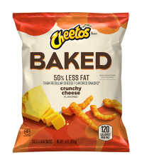 CHEETOS® BAKED WHOLE GRAIN RICH CHEESE FLAVORED SNACKS – CRUNCHY - .875OZ