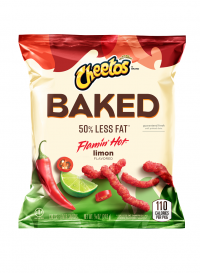 CHEETOS® BAKED WHOLE GRAIN RICH FLAMIN' HOT® LIMON FLAVORED CHEESE SNACKS