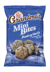 GRANDMA'S® MINI BITES BLUEBERRY VANILLA NATURALLY FLAVORED MINI BITES