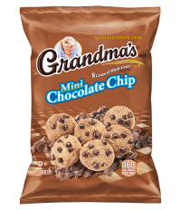 GRANDMA'S® WHOLE GRAIN RICH MINI CHOCOLATE CHIP COOKIES - 1.22OZ.