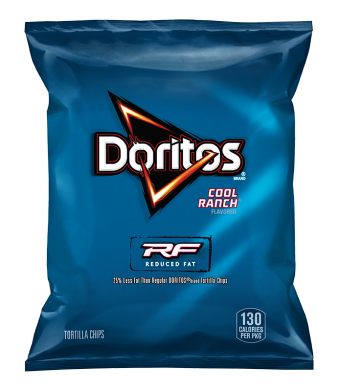 DORITOS® REDUCED FAT COOL RANCH® FLAVORED TORTILLA CHIPS - 1OZ.