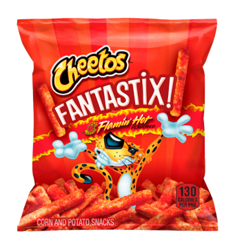 CHEETOS® FANTASTIX® FLAMIN HOT® CHEESE FLAVORED BAKED CORN & POTATO SNACKS - 1OZ.