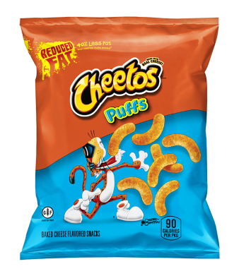 CHEETOS® REDUCED FAT BAKED CHEESE FLAVORED SNACKS – PUFFS - .7OZ.