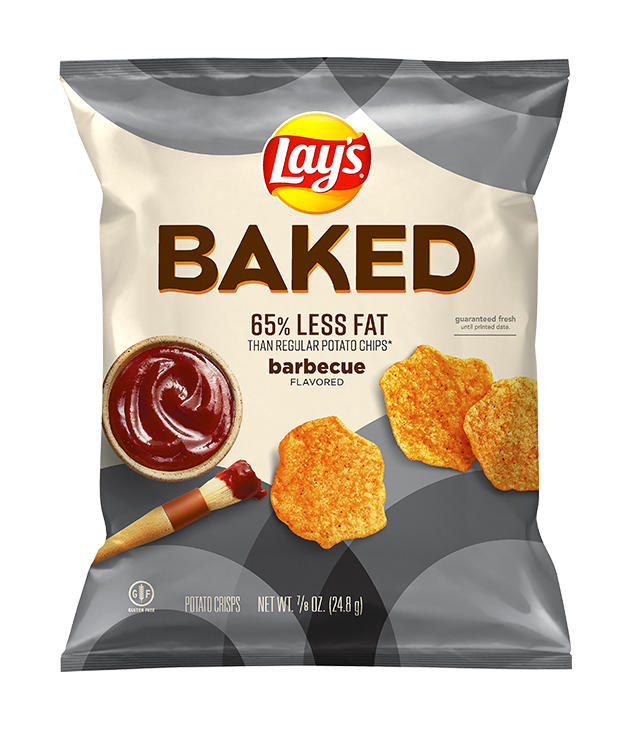 LAY'S® BAKED BBQ FLAVORED POTATO CRISPS .875OZ.