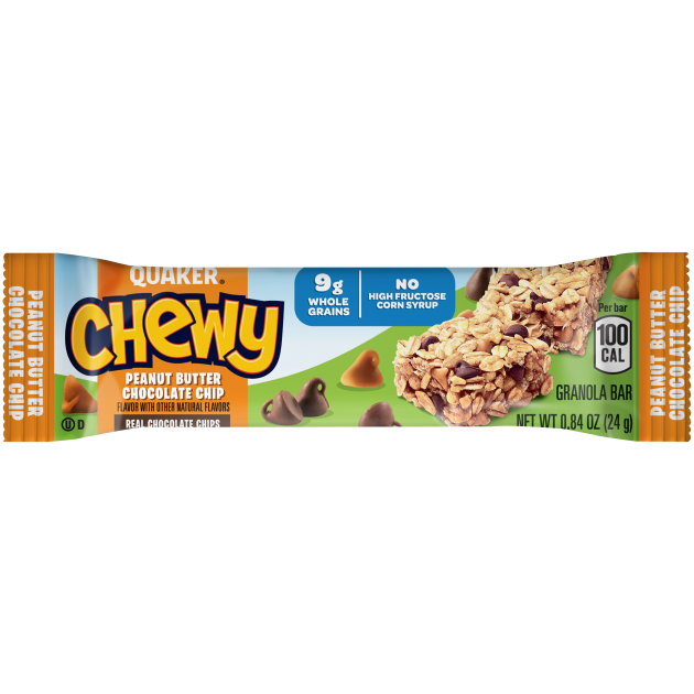 Quaker® Chewy Granola Bar Peanut Butter & Chocolate Chip - .84oz.