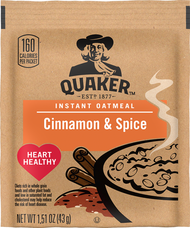 Quaker® Instant Oatmeal Cinnamon Spice - 1.51oz.