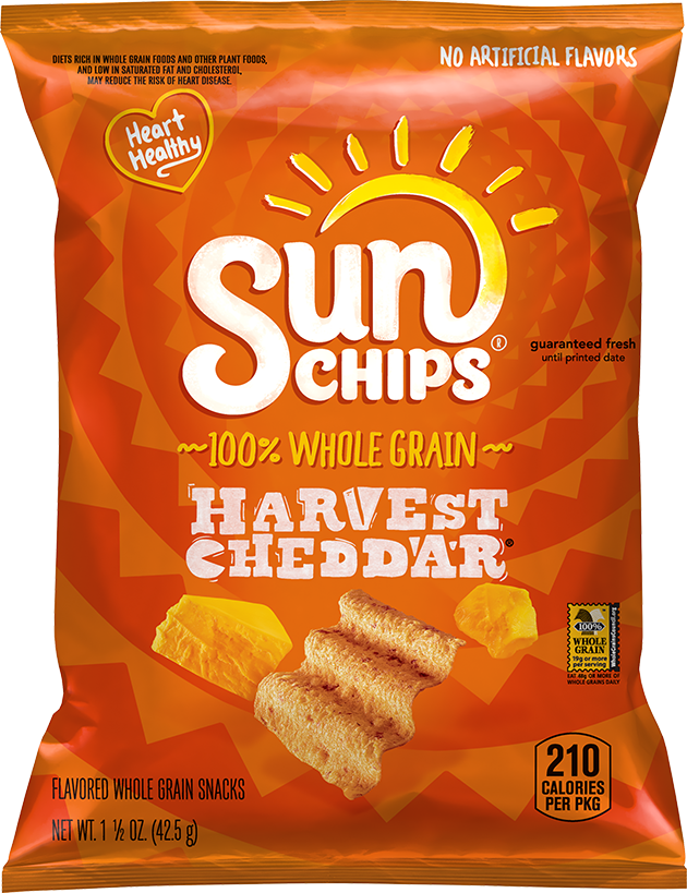 SunChips® Harvest Cheddar® Flavored Whole Grain Snacks - 1.5 oz.
