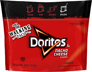 Walking Taco Doritos® Reduced Fat Nacho Cheese Flavored Tortilla Chips - 1.4oz.