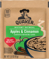 Quaker® Instant Oatmeal Apples & Cinnamon - 1.51oz.
