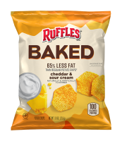 Ruffles® Baked Cheddar & Sour Cream Flavored Potato Crisps - .8oz.